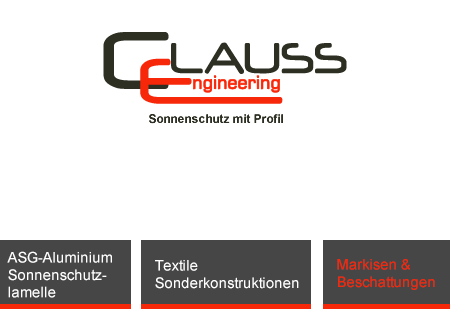 Clauss Engineering - Sonnenschutz mit Profil